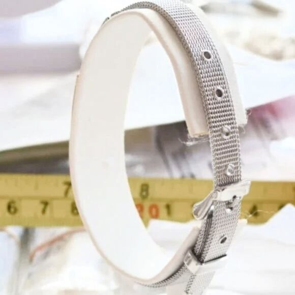 ARMY MOM Stainless Steel Mesh Bracelet 6" - 8" - Picture 2 of 2